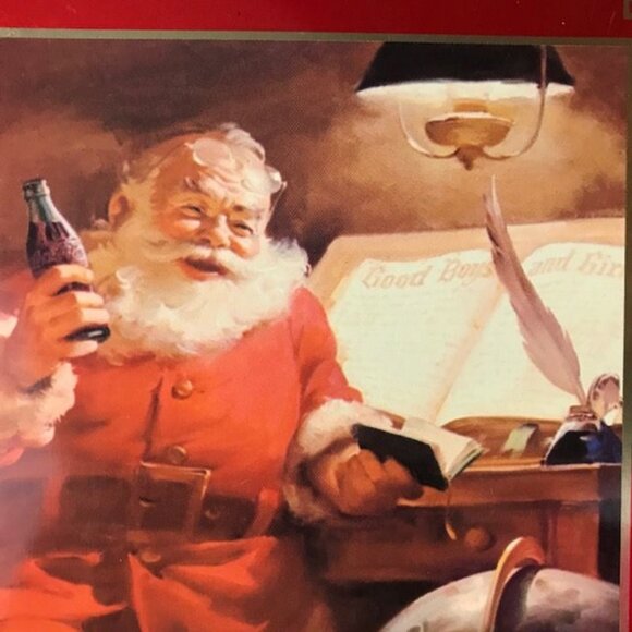 NWOT Coca-Cola 'Coke Santa' 1000 Piece Puzzle in Collectible Tin - Picture 3 of 11